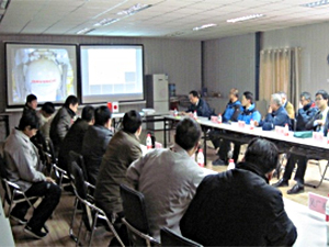 Japanese and Chinese ACW officials, monitoring detonation process